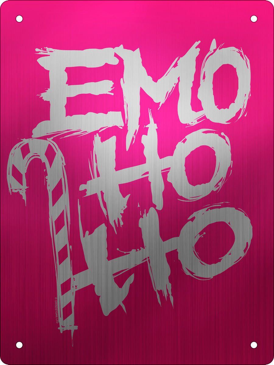 Emo Ho Ho Mini Mirrored Tin Sign