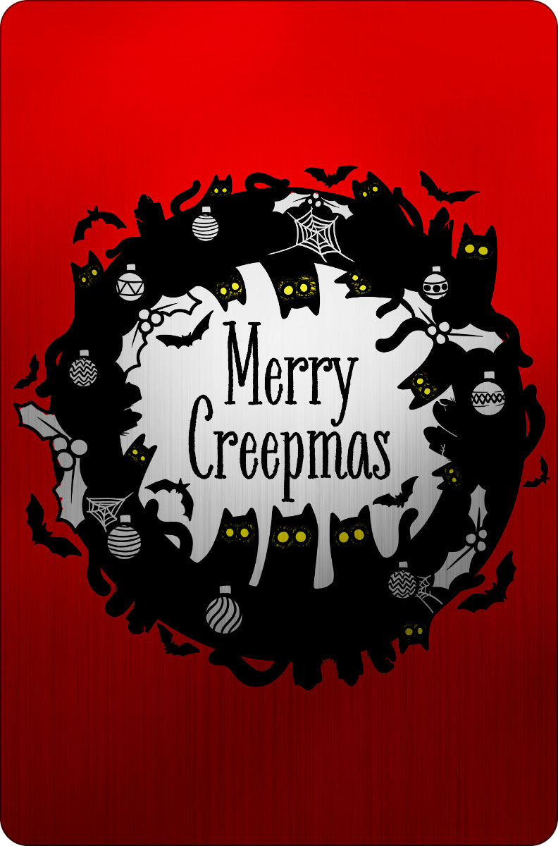 Merry Creepmas Mirrored Greet Tin Card