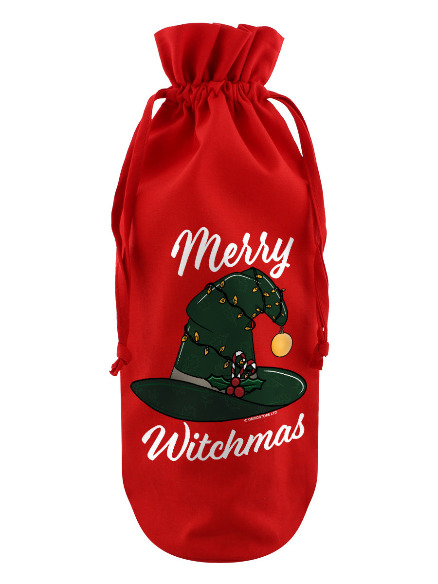 Merry Witchmas Red Bottle Bag
