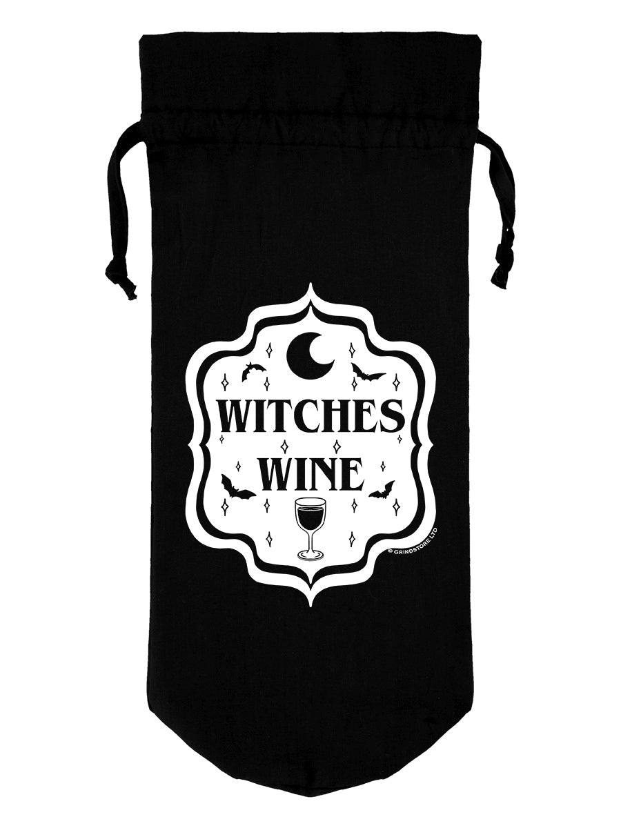 Witches Wine Black Bottle Bag