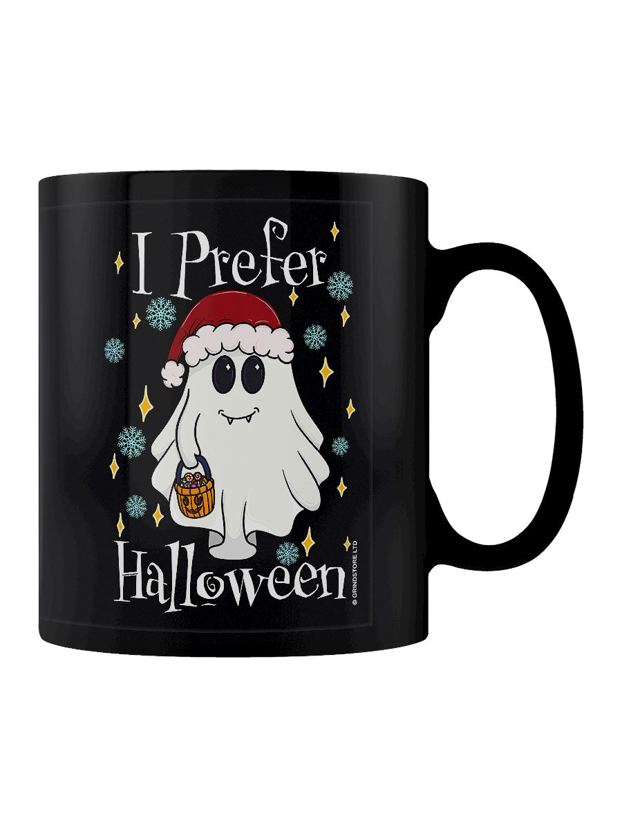 Galaxy Ghouls I Prefer Halloween Ghost Black Mug