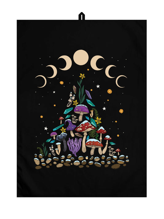 Mystical Roots Solstice Black Tea Towel