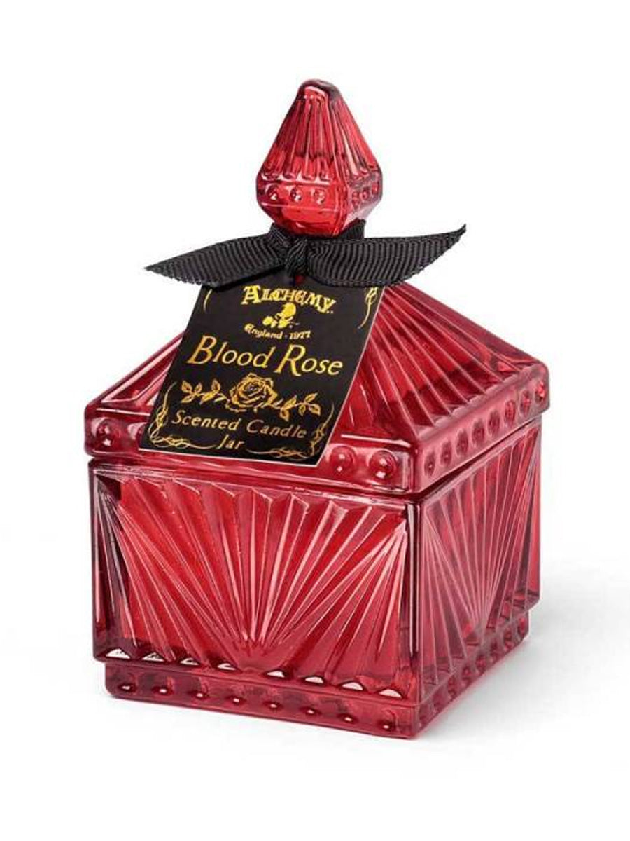 Alchemy Vintage Scented Square Candle Jar - Blood Rose