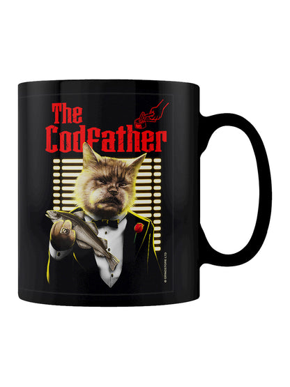 Horror Cats The Codfather Black Mug