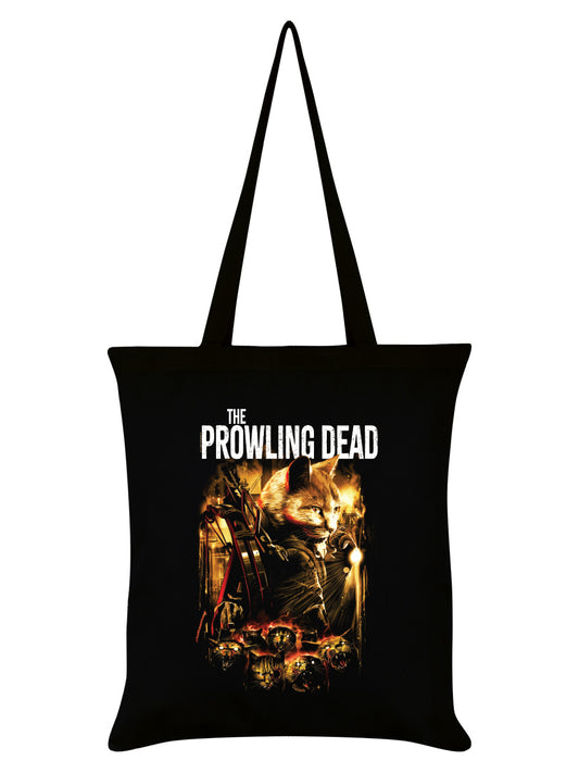 Horror Cats The Prowling Dead Black Tote Bag