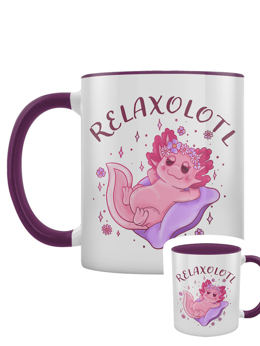 Relaxolotl Purple Inner 2-Tone Mug