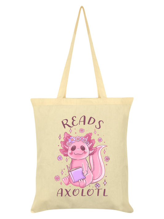 Reads Axolotl Cream Tote Bag