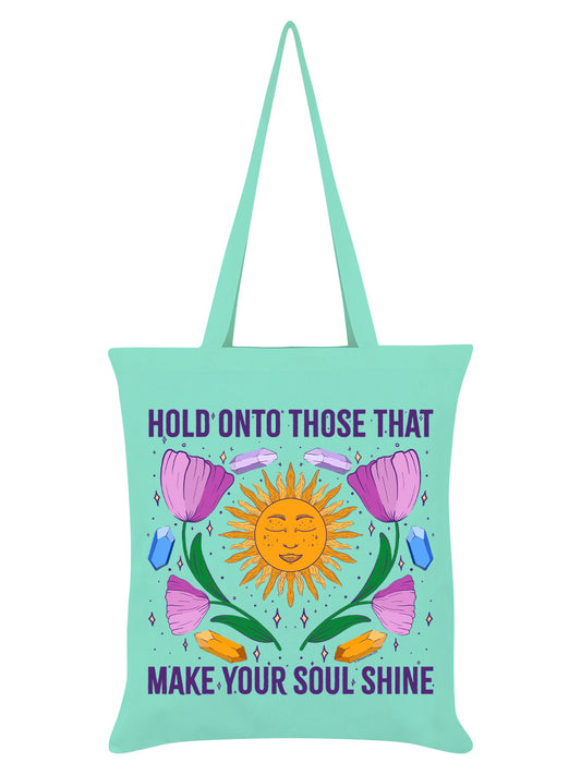 Make Your Soul Shine Mint Green Tote Bag