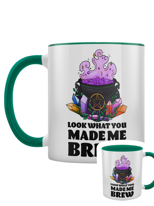 Look What You Made Me Brew Green Inner 2-Tone Mug