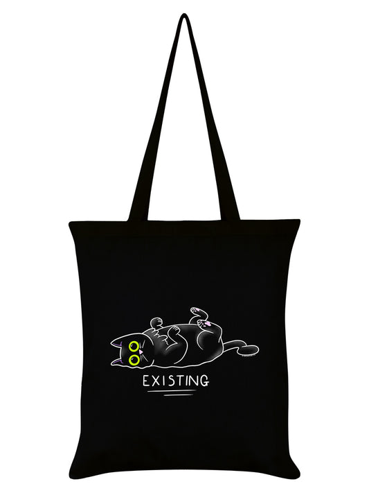 Existing Kitten Black Tote Bag