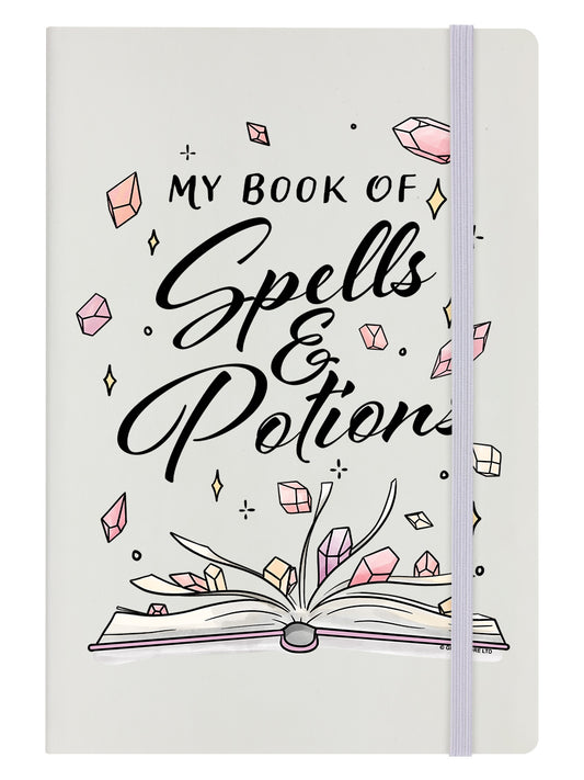 My Book of Spells & Potions Cream A5 Hard Cover Notebook