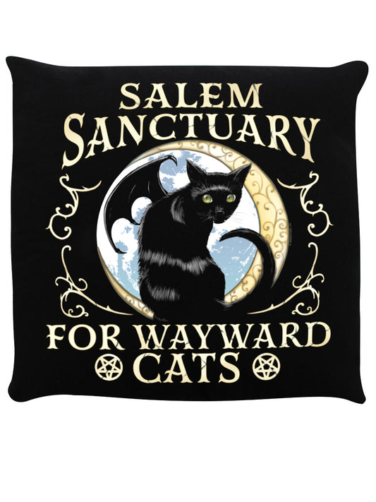 Salem Sanctuary For Wayward Cats Black Cushion