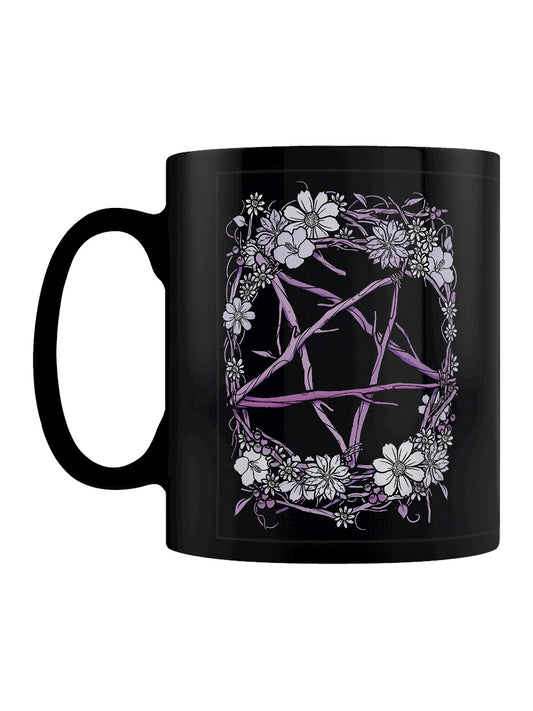 Pagan Pentagram Black Mug