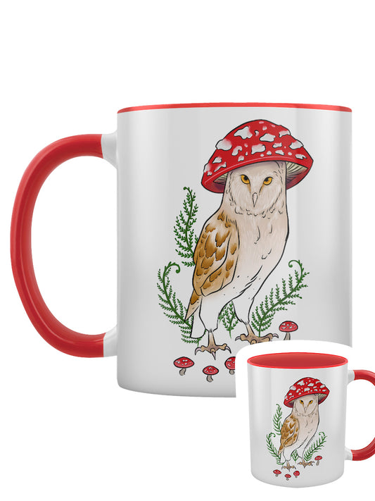 Foraging Familiars Owl Red Inner 2-Tone Mug