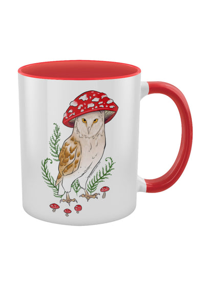 Foraging Familiars Owl Red Inner 2-Tone Mug