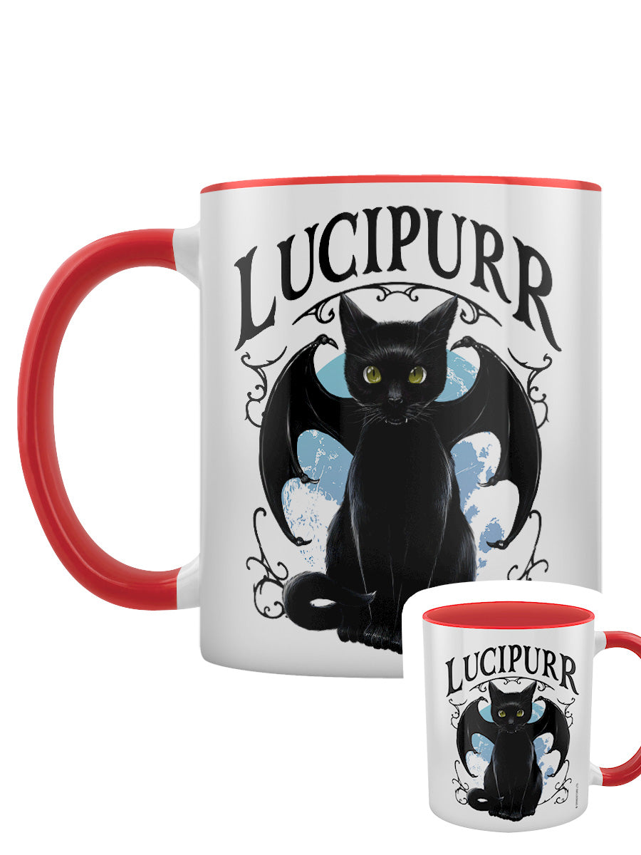 Lucipurr Red Inner 2-Tone Mug