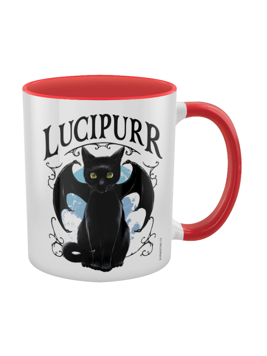 Lucipurr Red Inner 2-Tone Mug