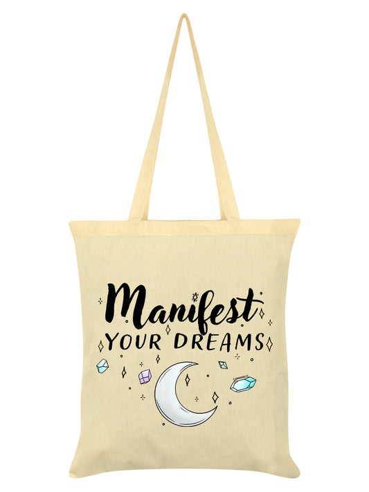 Manifest Your Dreams Cream Tote Bag