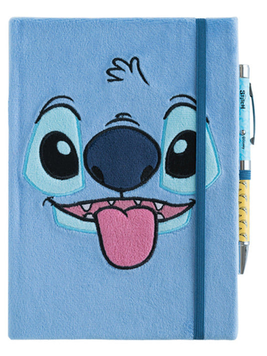 Lilo & Stitch Tropical A5 Premium Plush Cover Notebook With Projector Pen