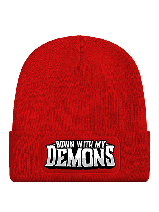Down With My Demons Red Beanie