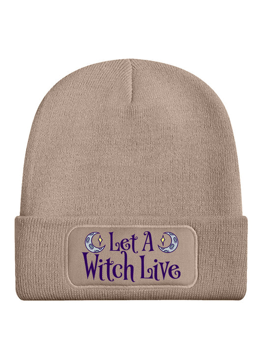Let A Witch Live Cream Beanie