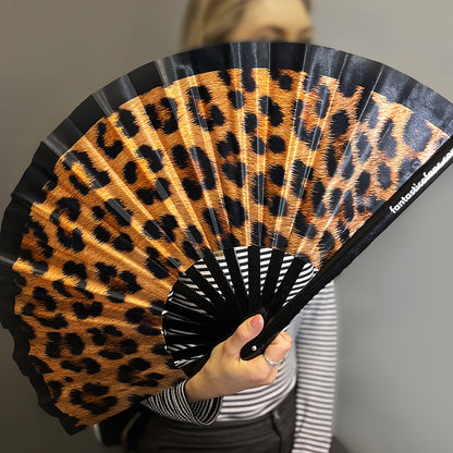 Fantastico Fans Leopard Print XL Fan