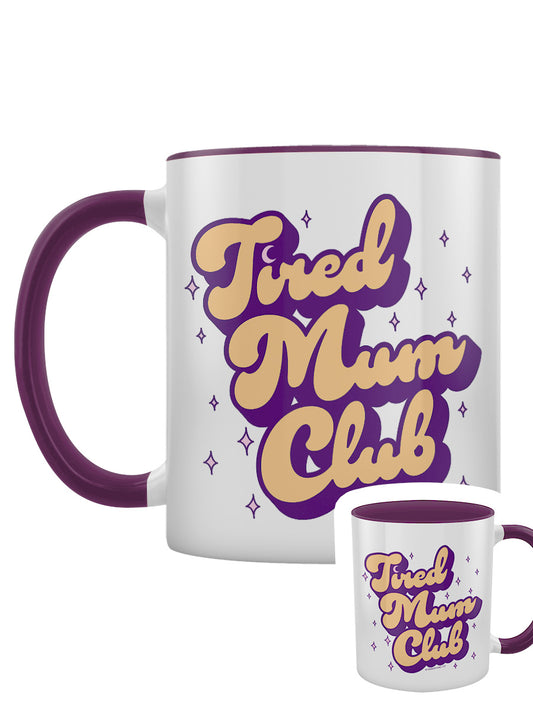 Tired Mum Club Purple Inner 2-Tone Mug