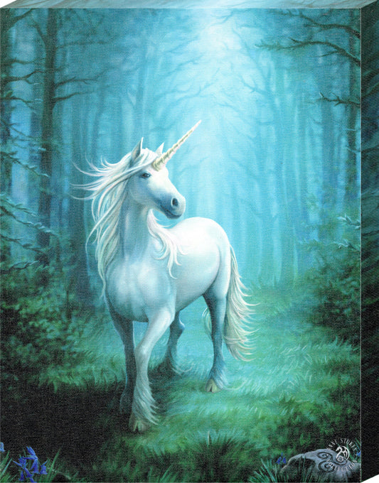 Anne Stokes Forest Unicorn Canvas Print